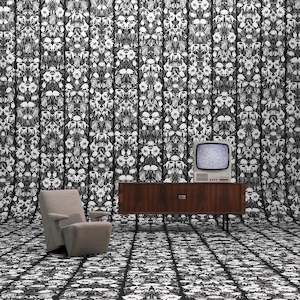 Withered Flowers Wallpaper by Studio Job - Black