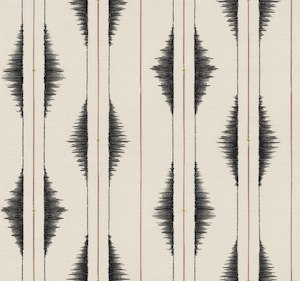 Staff Picks 1: Azilal Embroidery Leaves Wallpaper - Black Zebra