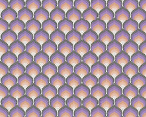 Retro Scales Wallpaper - Purple