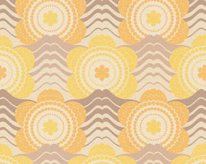 Retro Elegance Wallpaper - Yellow