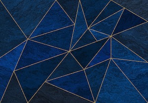 Metallic Wallpaper: Celestial Geometry Mural Wallpaper