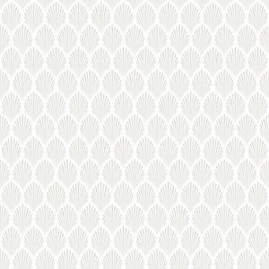 Silver Wallpaper: Elsa Historical Wallpaper - White/Silver