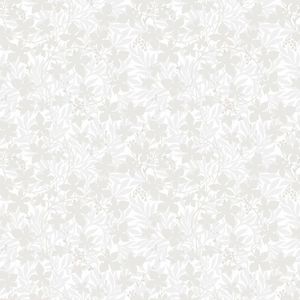 Vinbarsblad Wallpaper - White/Silver