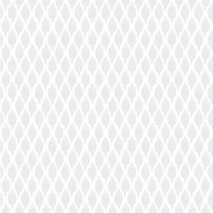 Dun Diamond Leaves Wallpaper - Silver