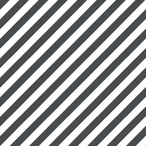 Diagonal Stripes Wallpaper - Black and White