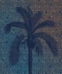 Tree Wallpaper: Palm Noir Mural Wallpaper