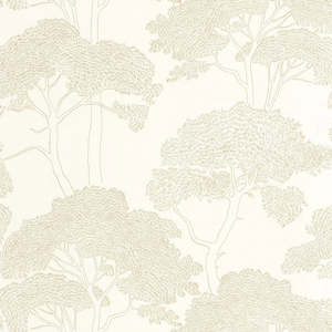 Tree Wallpaper: La Ciotat Wallpaper -  White Gold