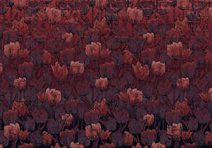 Floral Wallpaper: Velvet Bloom Mural Wallpaper