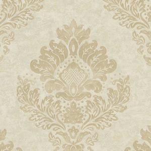 St. Petersberg Baroque Wallpaper - Cream + Beige