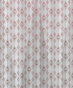 Geometric Wallpaper: Crimson Crest Mural Wallpaper