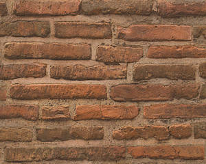 Brick Wallpaper - Orange Vinyl