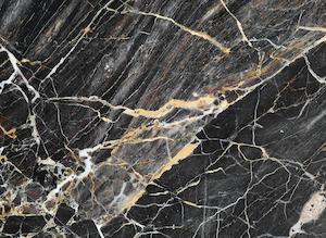 Marble Walls - Custom Sized Wallpaper Mural (per m2) - Black Gold Marble