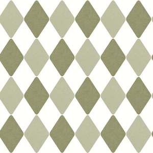 Danser Harlequin Wallpaper - Spring Green & Basil