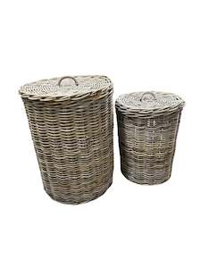 Round Laundry Baskets with Lid