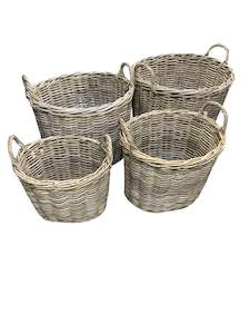 Oval Rattan Basket