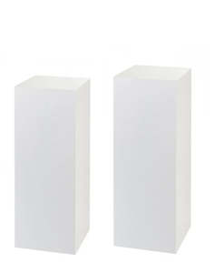 Event, recreational or promotional, management: White plinth