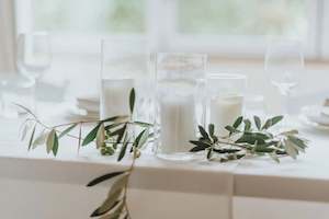 Glass hurricane vases (candle holders)