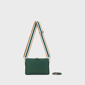 Black Caviar Kiara Crossbody / Clutch -  Forest Green