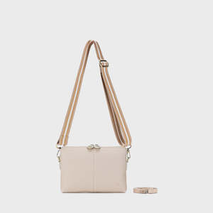 Black Caviar Kiara Crossbody / Clutch  -  OATMEAL