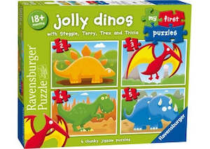 Ravensburger Puzzle - Jolly Dinos My First Puzzle 2 3 4 5 pc