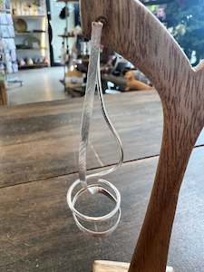 Gift: Devise Sterling Silver Circular Drop Earring