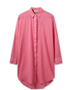 Mos Mosh Rosie Voile Shirt Dress - Camellia Rose