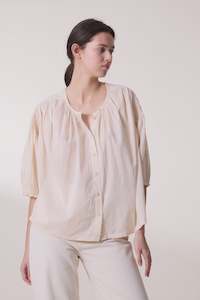 Leon & Harper Corso Plain Blouse - Ecru