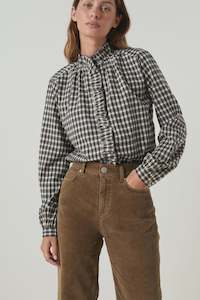 Leon & Harper Chypre Plaid Shirt - Black/Green