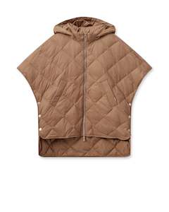 Mos Mosh Aubrey Down Hoodie Poncho -  Cinnamon Swirl