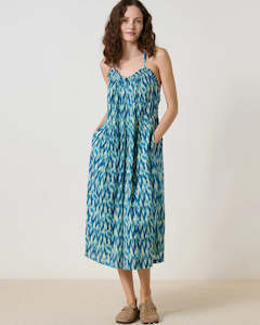 Leon & Harper Roar Ikat Dress - Blue