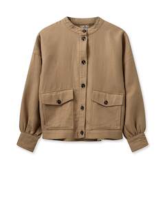 Gift: Mos Mosh Joplin Linen Short Jacket - Cinnamon Swirl