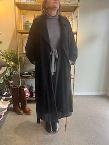 LALA Cacoon Coat Black