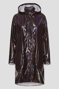 Ilse Jacobsen Rain71G Glossy A-line Raincoat - Ganache