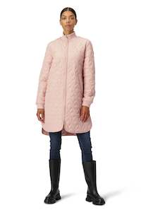 Ilse Jacobsen Knee Length Quilt Coat Art 06 - Pale Pink