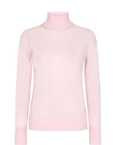 Mos Mosh Relena Highneck Knit - Ballet Pink