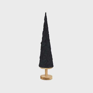 Chic Standing Fabric Cone Tree on Base Tall