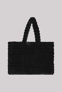 Monari Blend Fur Bag / Weekender - Black