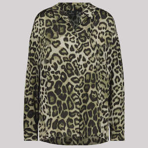 Gift: Monari Leopard Shirt  - Green