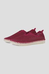 Ilse Jacobsen Tulip Microfibre Flats 3275 - CERISE