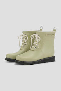 Ilse Jacobsen Short lace Up Boot - Olive Grass