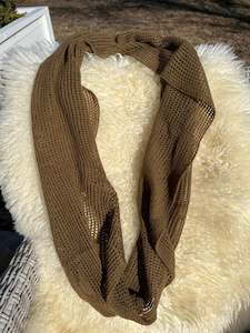 Possrino Possum Merino Fine Knit Scarf - Snuff