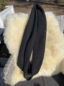 Possrino Possum Merino Fine Knit Scarf - Charcoal