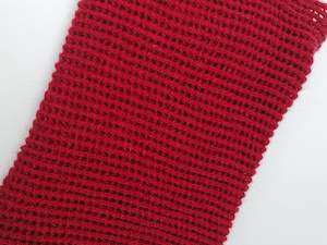 Possrino Possum Merino Fine Knit Scarf  - Red