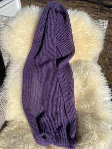 Possrino Possum Merino Fine Knit Scarf  - Purple (Charisma)