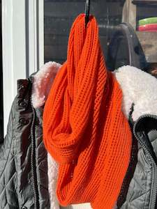 Possrino Possum Merino Fine Knit Scarf  - Orange