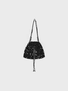 Monari Sequin Drawstring Bag