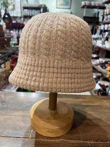 Head Start Cloche Cashmere Blend Hat - Tan