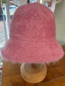 Head Start Angora Blend Bucket Hat  - Pink