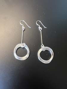 Gift: Devise Multi Circle Drop Earrings - Sterling Silver