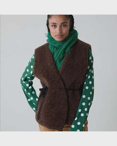 Leon & Harper Vamos Boucle Gillet Vest - Brown